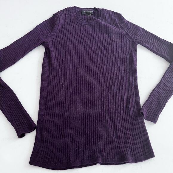 Banana Republic Sweaters - Banana Republic Bordeaux Burgundy Ribbed  Wool Sweater Medium
